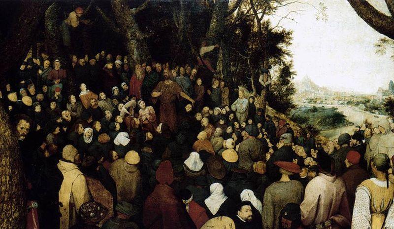 Pieter Bruegel the Elder The Sermon of St John the Baptist Sweden oil painting art